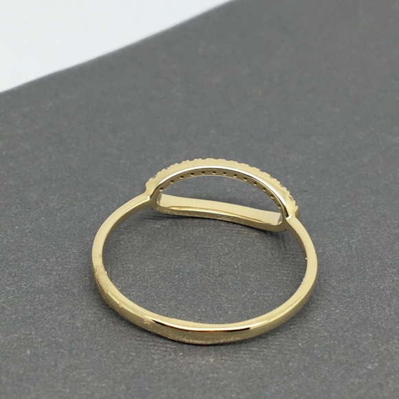 Oval Wide Band Ring in 14k Yellow Gold | Gabriel & Co  14K Gold Natural Diamond Open Oval Shape Ring